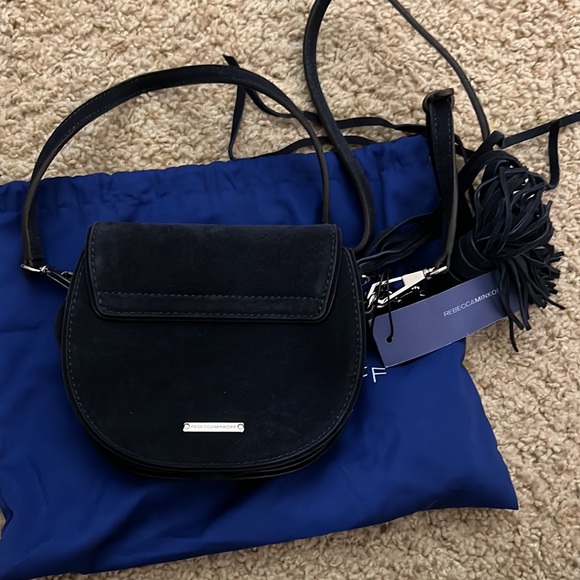 Rebecca minkoff navy suede crossbody bag (tag still on) - Picture 2 of 4
